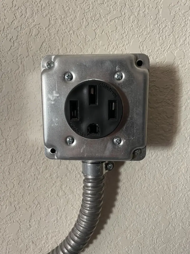 NEMA 14-50 outlet installed for Smart Home Electrical in Jerome